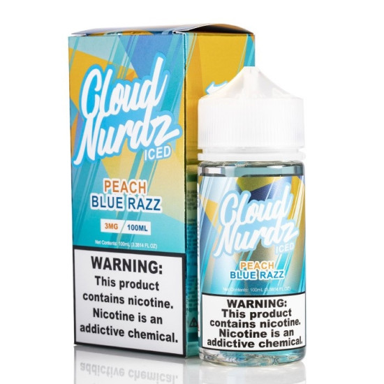 Cloud Nurdz Peach Blue Raspberry Ice 100 Ml Cloud Nurdz Peach Blue Raspberry Ice 100 Ml