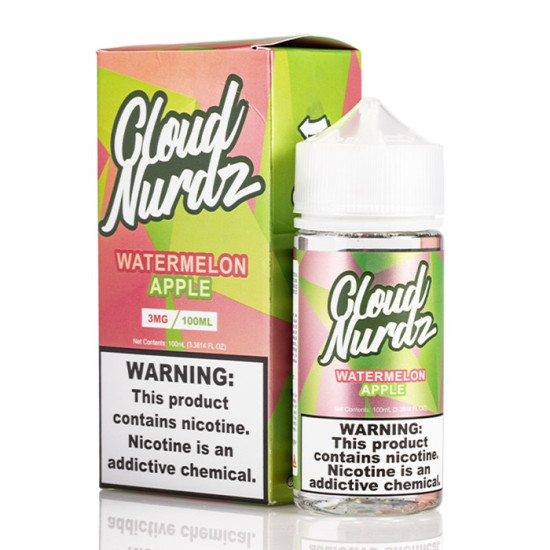 Cloud Nurdz Watermelon Apple 100 Ml Cloud Nurdz Watermelon Apple 100 Ml