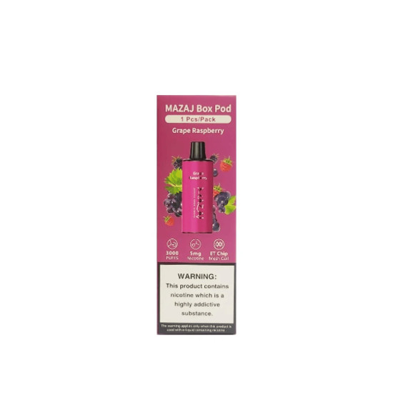 Mazaj Box 3000 Puffs Grape Raspberry Mazaj Box 3000 Puffs Grape Raspberry