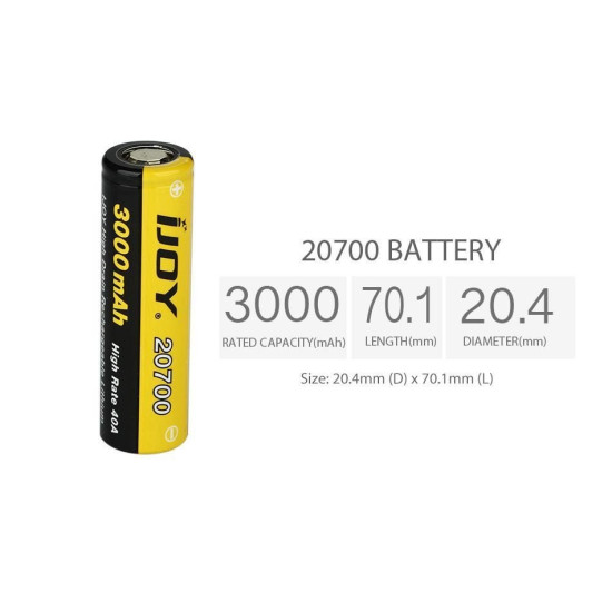 بطاريات اي جوي 20700 قوة 3000 امبير * بطاريات اي جوي 20700 قوة 3000 امبير *